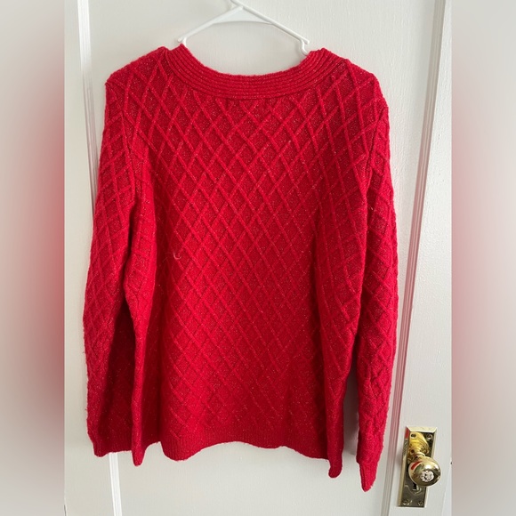 Cathy Daniels Red Sweater - Picture 3 of 4